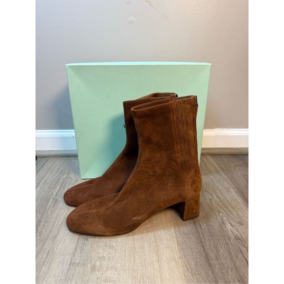 AQUAZZURA Saint Honoré 50 suede ankle boots Size EU41/US11 $950 - Picture 7 of 12